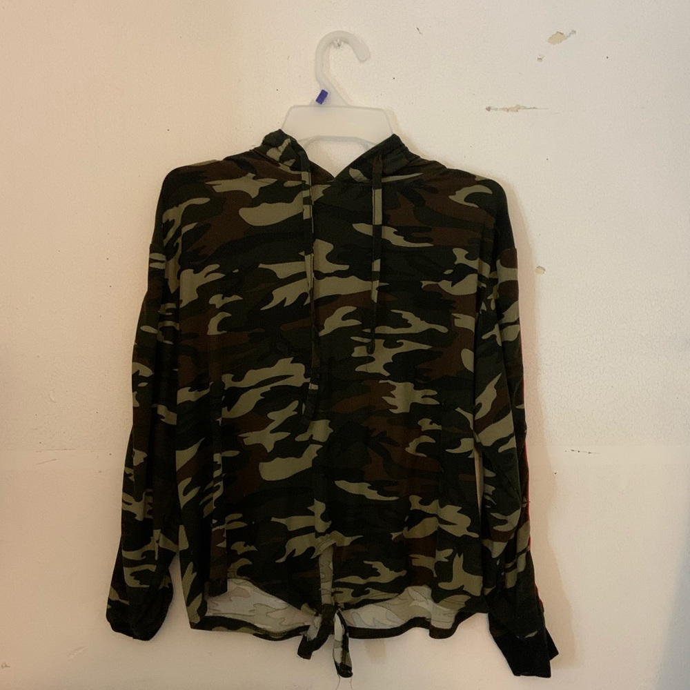 CAMO STRIPED HOODIE
